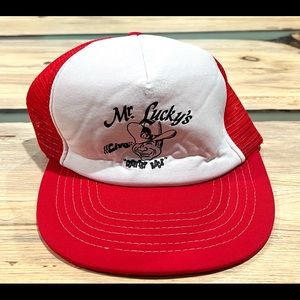 Vintage Mr. Lucky’s Live Country Rock Bar Mesh Trucker Hat Cap Snapback